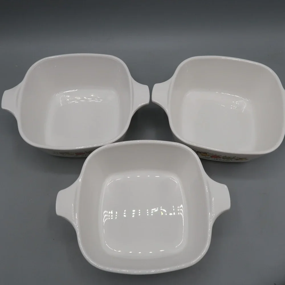 3 CorningWare 700ml Small Casserole Spice Of Life L'Echalote La Marjolaine